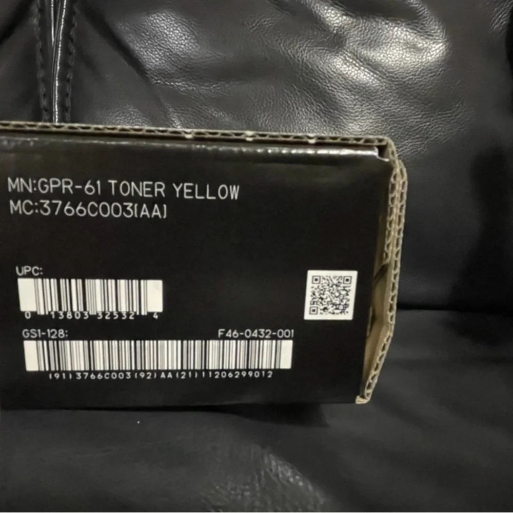 Genuine Canon GPR-61 Toner Yellow GPR-61 Yellow Toner